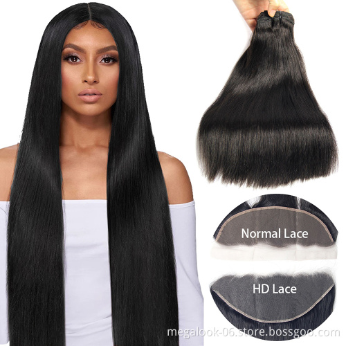 MEGALOOK Small Thinning Baby Mini Afro Short Straight Hair Human Hair For African American Hair